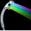 Water-Activated LED Shower Head, Disco Lighting Effects, Multi-Colour LED Lights, Universal Connection 1