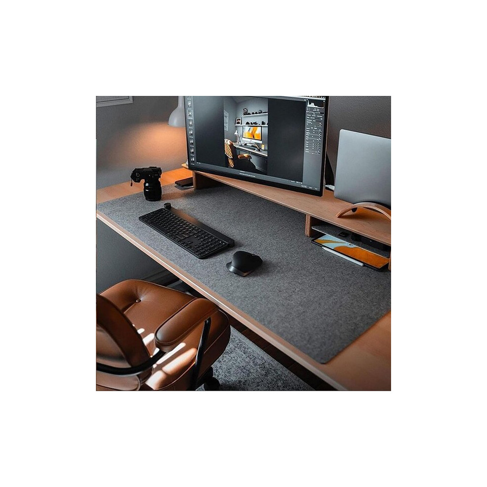 Non-Slip Felt Desk Mat Large Rollable Protector For Keyboard Mouse And Laptop 6966168186663