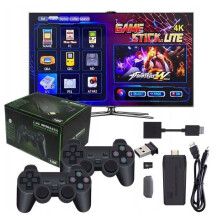 Console di gioco Gamestick Lite 4K, memoria da 64 GB, supporta i formati MP3, JPEG e MP4, per l'intrattenimento domestico.