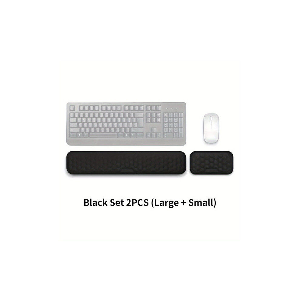 Mechanical Keyboard Arm Rest Set With Memory Foam Wrist Support For Desk Ergonomics 6966168068938