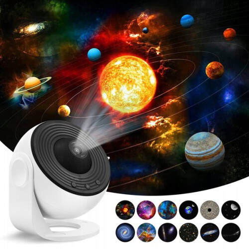 Star Projector Night Light, 12.5 Projection Range & 4m Diameter, Rotating with Low Noise