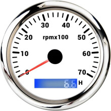 Tachimetro da 85 mm compatibile con motori fuoribordo Yamaha, contaore LCD, 9-32 V per motori marini