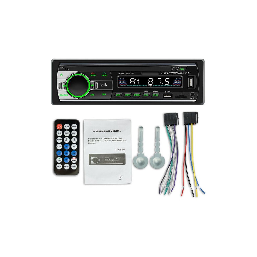 1 Din Car Stereo With Bluetooth 5.0, Rds Radio, Usb/Tf/Aux Input For Hands-Free Calling & Music Playback 6966168066071