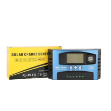 Regolatore di carica solare MPPT PWM 100A 12V/24V automatico, 1800W-3600W con doppia porta USB e display LCD per sistemi di energia solare