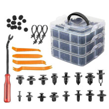 Car Body Mounting Clamp Set, 650-Piece Plastic Rivets for Fender, Bumper, Door and Sash Attachment
