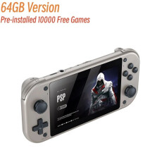 Console portatile con schermo HD da 4,3 pollici, supporta oltre 10.000 giochi retrò preinstallati con funzione di salvataggio/caricamento.