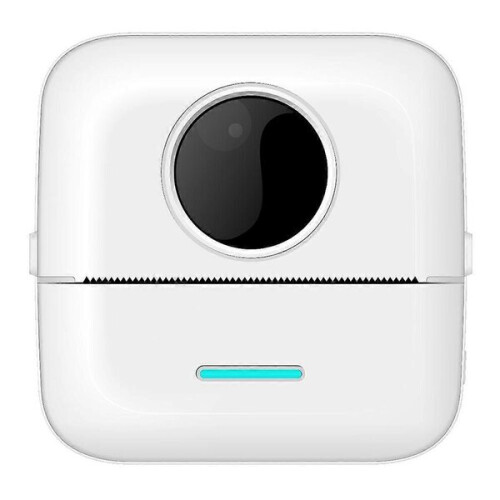 Thermal Photo Printer Pocket Label Maker, 200DPI Resolution Wireless BT for Notes, Lists and Barcode Printing via App