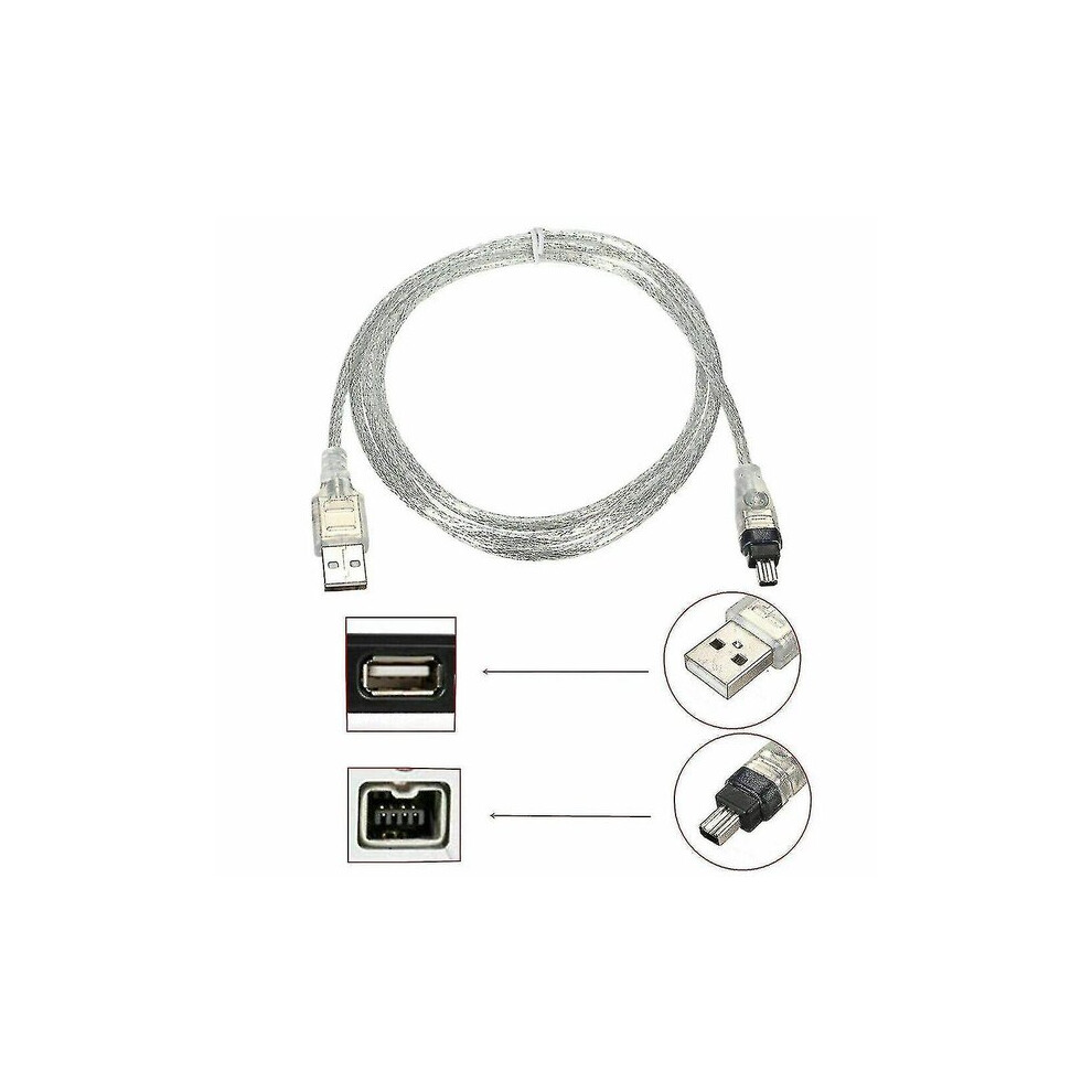 Mini Dv To Usb Cable 1.5M For Pc Editing, Compatible With Jvc Panasonic Camcorders, Ieee 1394 Video Audio Transfer 6966168189244