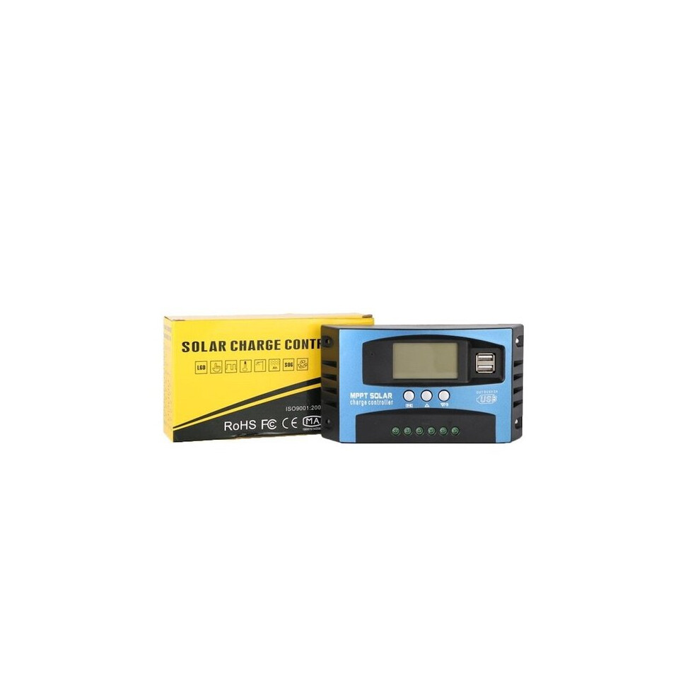 Solar Charge Controller 100A Mppt Pwm, Lcd Display Dual Usb Ports, Overload Protection For Home Off-Grid System 6966168190226