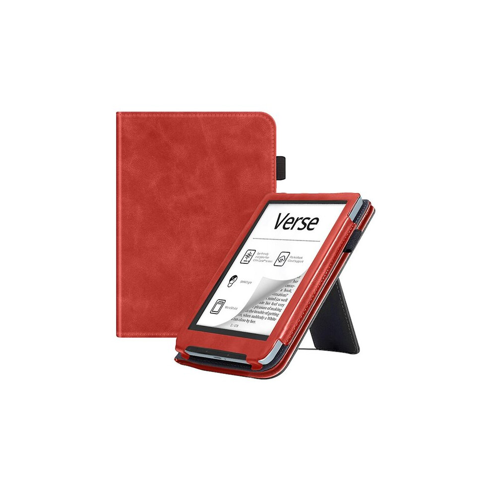Smart Cover Kompatibel Mit Pocketbook Verse Ve, Kalbslederhülle Mit Einstellbaren Betrachtungswinkeln