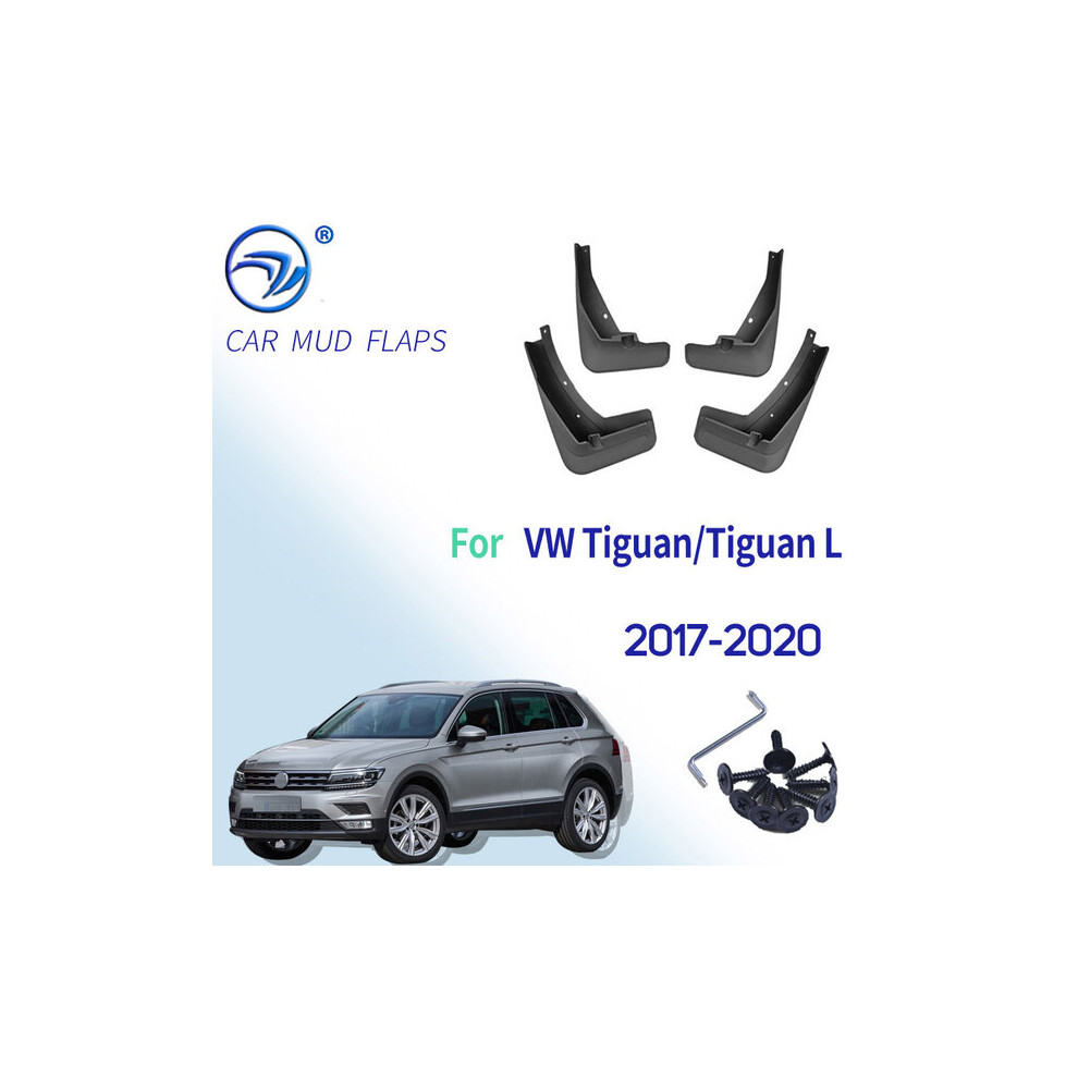 Mud Flaps For Vw Tiguan, 4 Pcs Set Compatible With Ln Model, Easy Fit Protection 6966168189688