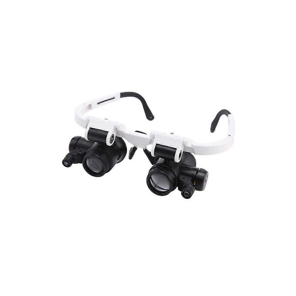 Binocular Magnifier With Adjustable Led Lights Reduces Eye Strain For Precision Repair Work 6966168190707