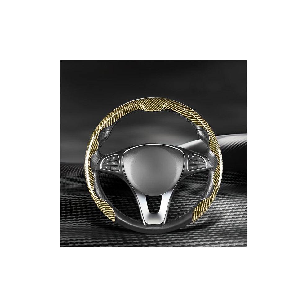 Steering Wheel Cover Breathable For All Seasons Universal Fit With Anti-Slip Grip 6966168193531