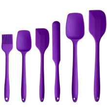 6 darabos szilikon spatula készlet, hőálló 600F-ig