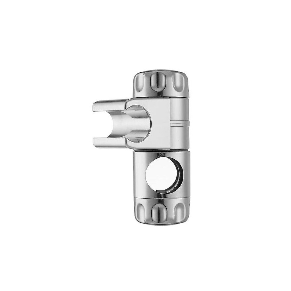 Adjustable Chrome Shower Bracket, No Tools Installation & 360 Rotation, Compatible With 25Mm Slide Bar 6966168191209