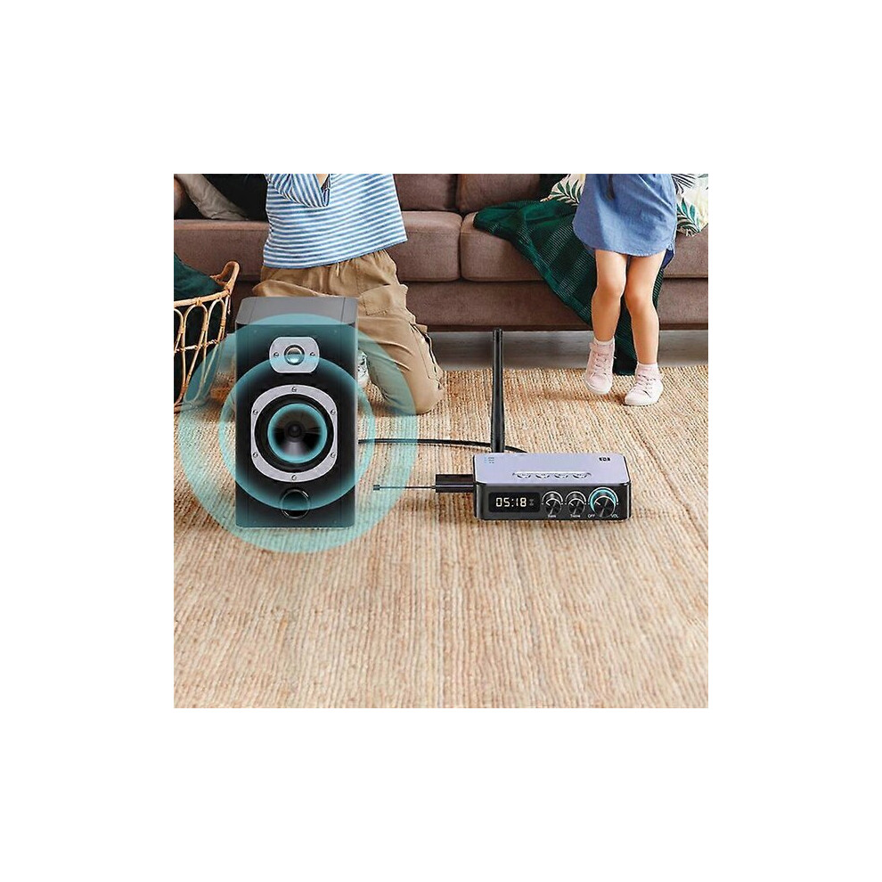Bluetooth 5.1 Receiver and Transmitter Compatible with Speakers and Headphones, with AUX USB TF Input and LED Display for Strong Bass-image-OPC-PV2Z8FV-NEW