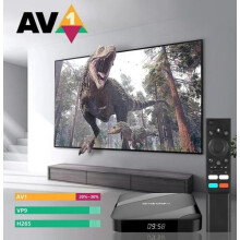 Smart-TV-Box kompatibel mit Android TV, 8K HDR, AV1-Codec, Quad-Core für Streaming und Gaming