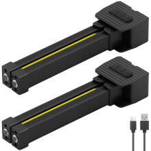 Faro da lavoro a LED con rotazione a 180, base magnetica e alimentazione USB.