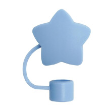 Couvre-pailles en silicone en forme d'étoile, anti-poussière et réutilisables, lot de 12