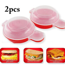 2-Pack Non-Stick Microwave Egg Poacher with Lids
