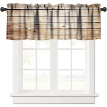 Cantonnière rétro abstraite 54 x 18 po en polyester