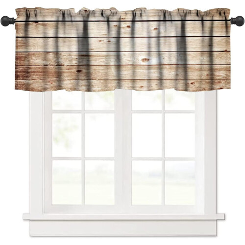 Cantonnière rétro abstraite 54 x 18 po en polyester