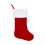 Gestrickter roter Weihnachtsstrumpf, große Dekoration 1