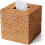 Natuurlijke rotan tissueboxhoes 5,5 inch vierkant 1