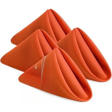 Vita polyesterservetter 17x17 tum 24-pack