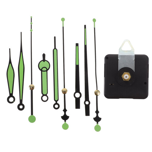 Leuchtuhrwerk-Set mit langer Welle