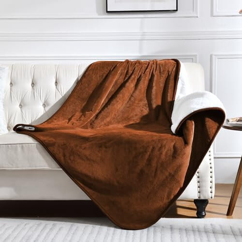 Waterproof Reversible Pet Blanket 60x80 inch Caramel