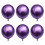 50 ballons en latex violet métallisé doré 1
