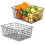 2 Pack Black Wire Storage Basket 36x28.8x16cm 1