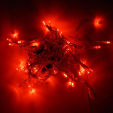Luzes de fada com 40 LEDs, fio transparente, para uso interno, a bateria.