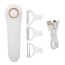 Elektrisk skreller med 3 kuttehoder, USB-oppladbar