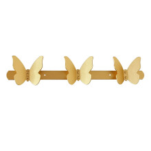 Butterfly Wall Hooks Gold Heavy Duty 6-Pack