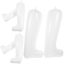 Hormas inflables para botas altas, PVC blanco, 3 pares