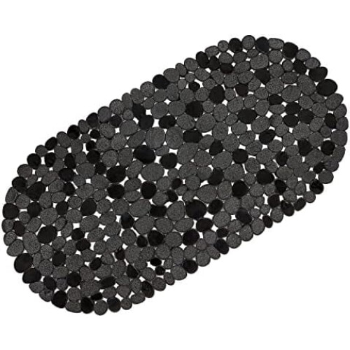 Antislip badmat met kiezelstructuur, 27x14 inch