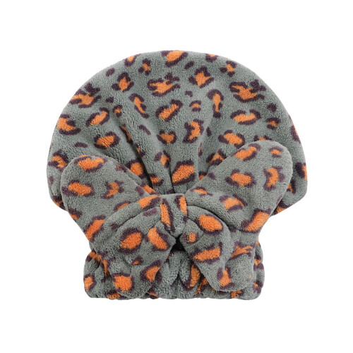 Microfiber föhnkap met strik voor lang krullend haar