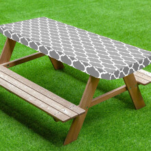 MGEZCOO rectangle tablecloth 30x72 in black plaid