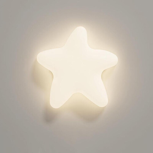 10-W-LED-Deckenleuchte, dimmbar, Sternform, modern, weiß, für Kinderzimmer