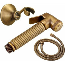 Antique Toilet Bidet Sprayer Kit, Brass Wall-Mounted Bidet Sprayer, Multi-Color Sprayer, Large Size