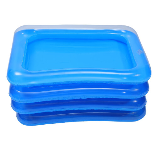 Inflatable Ice Serving Bar Transparent 4 pcs