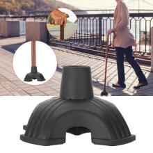 Cane Tip, Replacement Rubber Foot Cushion for Walking Sticks, Freestanding Quadruple Tripod Stand
