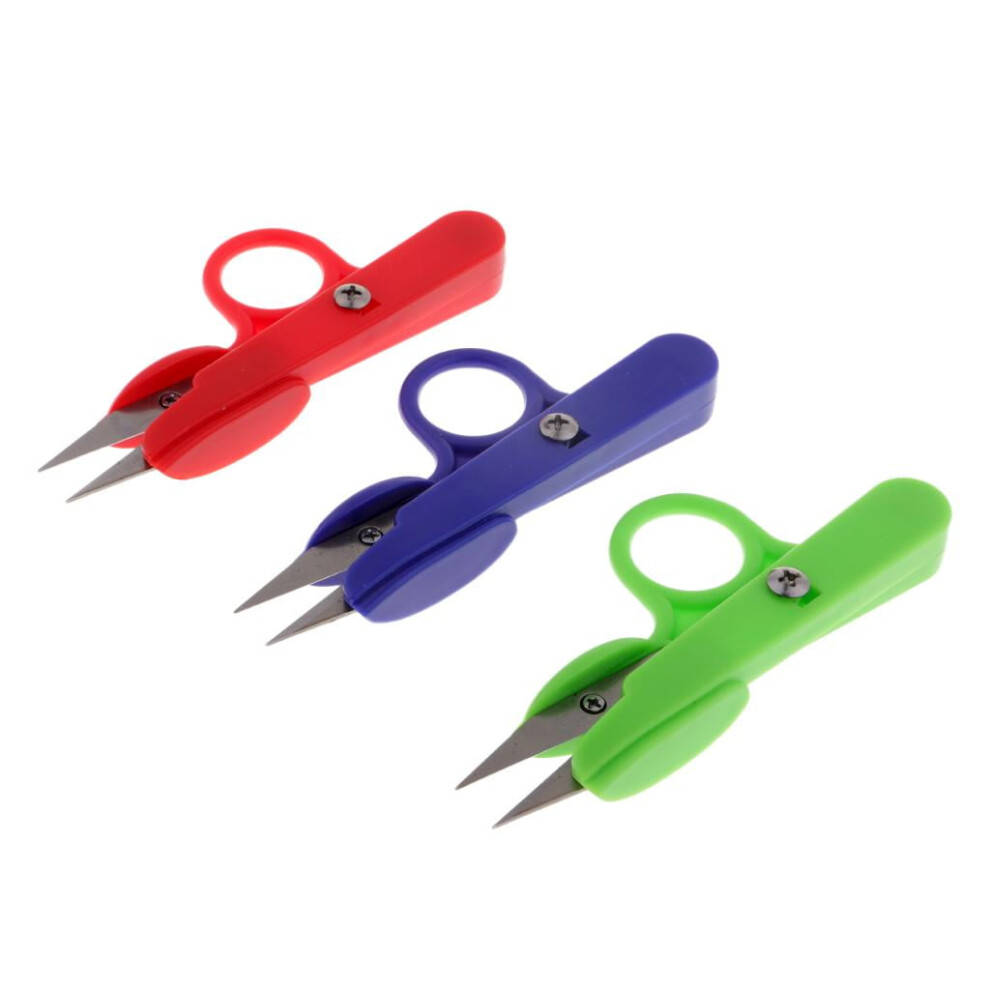 Thread Scissors with Finger Loop 3 Pack