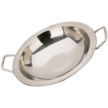 Stainless Steel Paella Pan with Double Handles