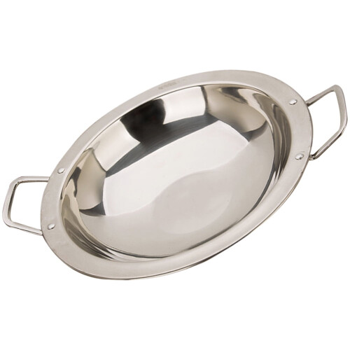 Stainless Steel Paella Pan with Double Handles