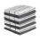 Gray Checkered Cotton Dish Cloths 8 Pcs 1