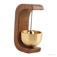 Japanese wooden shopkeeper's bell, creative wind chime, easy installation, doorbell, front doorbell, B
