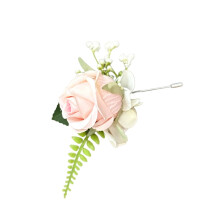 Künstliche Seidenblumen-Boutonniere-Brustblumen-Corsage für-2
